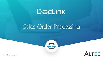 DocLink - Sales Order Processing
