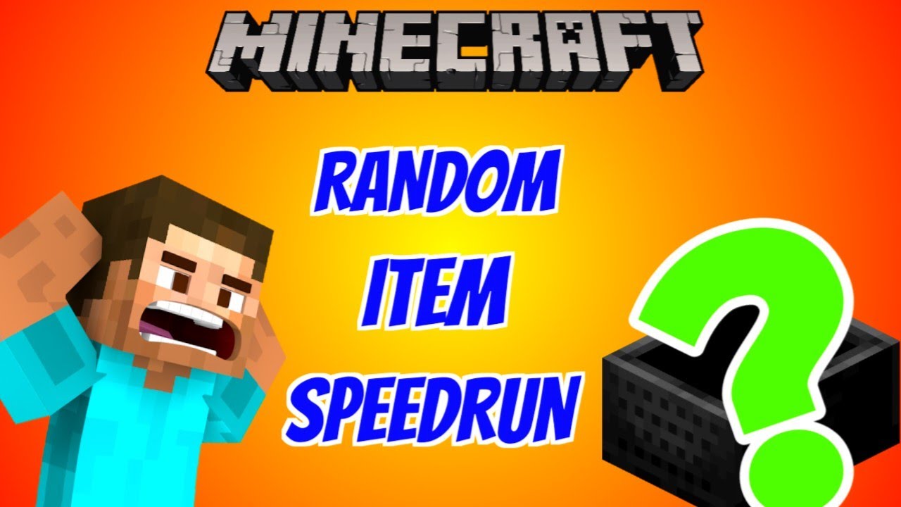 Random Item Speedrun | Minecraft⛏️ - YouTube