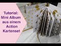 Tutorial Mini Album Scrapbook 1. Action KartenSet with foil  Anleitung leicht gemacht craft update
