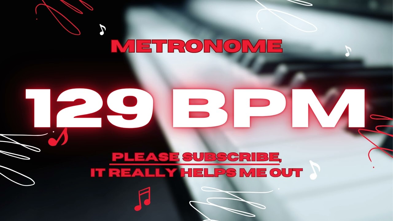 129 BPM - 1 Hour Metronome