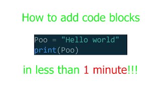 How to Add Code Blocks to Your Website in Less Than a Minute