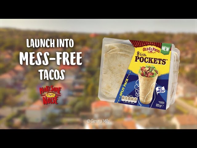 New Tortilla Pockets - Launch into mess-free Tacos! - Old El Paso