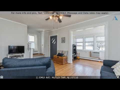 11 Emily Ave, Nutley Twp., NJ home video tour