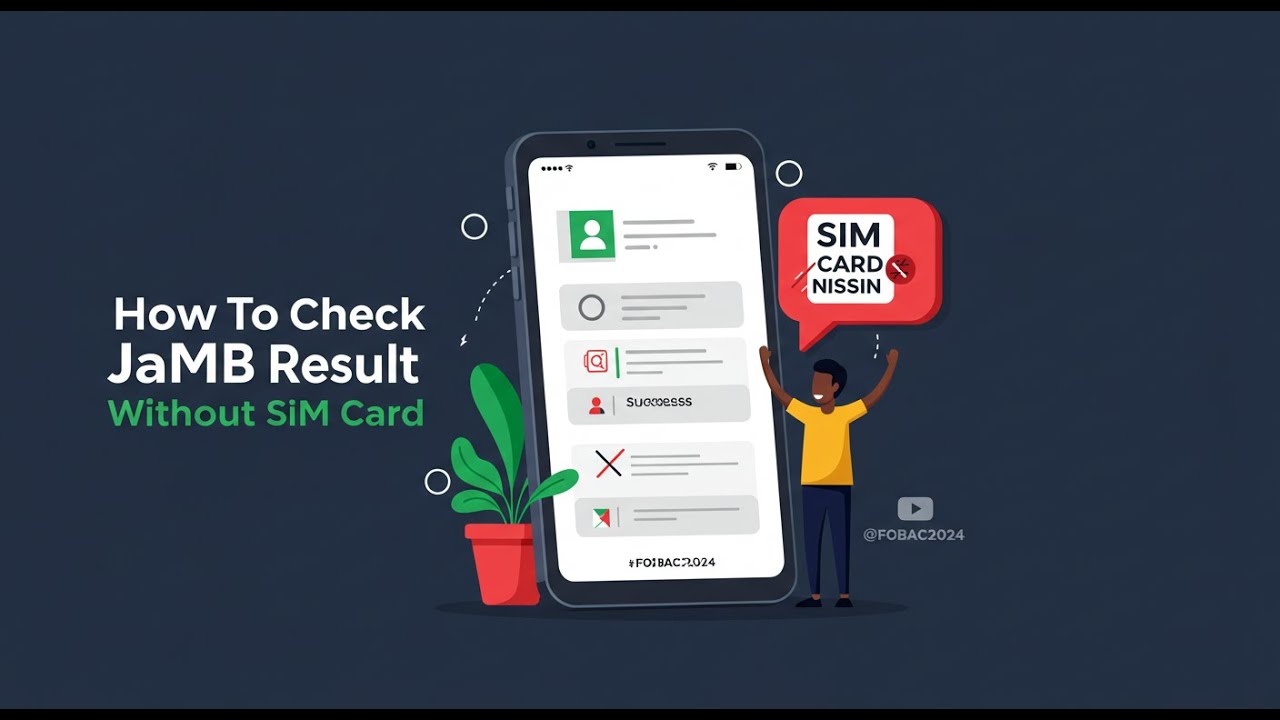 How to check Jamb result even if you dont have access to your sim card again