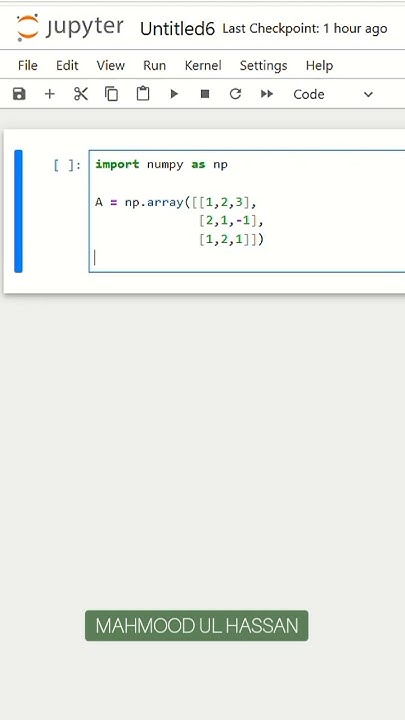 Adding Row and Column elements Using Python | Jupyter notebook #python ...