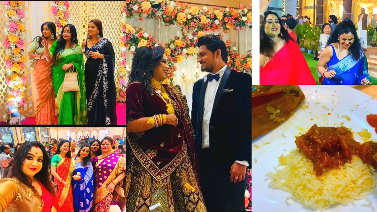 Reception এ প্রচুর নাচানাচি করলাম r mon ভরে prawn, mutton r paturi khelam💃😋 ||Reccption vlog😍 ||