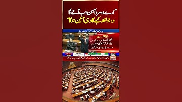 Array Wo Mard e Aahan Jab Ayega... #barristergoharalikhan #27thamendment #nationalassembly #shorts