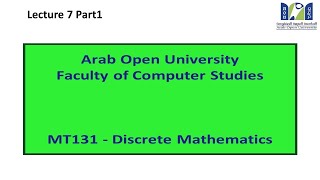 m131 lecture 7 part 1 dr. hesham atta
