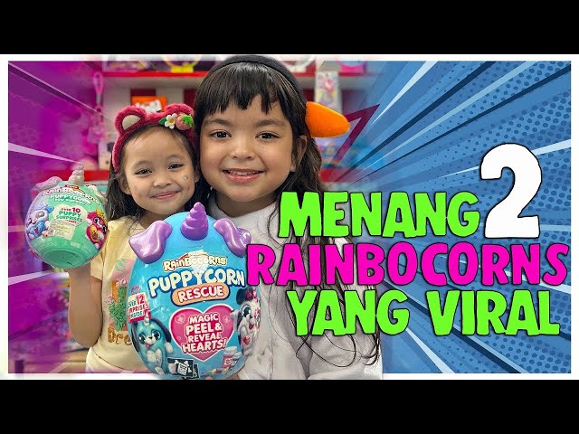 PODKIDS - ACIA MENANG 2 MAINAN RAINBOCORNS YANG LAGI VIRAL , PAS MAIN GAMES MERIYA DI PODKIDSMAZAYA class=