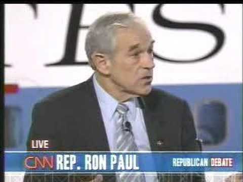 Mitt Romney & John McCain smirks at Ron Paul durin...