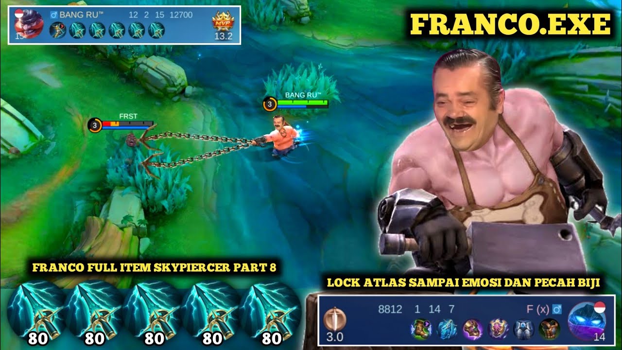 FRANCO.EXE || FRANCO FULL ITEM SKAYPIERCER PART 8 LOCK ATLAS