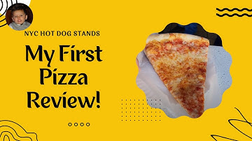 My first Pizza Review!!  Bonus: Hot Dog from Casablanca Halal | NYC Hot Dog Stands
