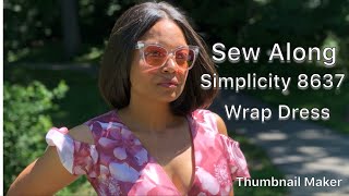 Sew Along Simplicity 8637 Wrap Dress