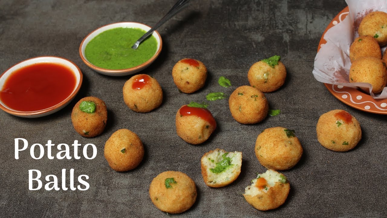 Siddhi making Crispy Potato Balls, recipe video