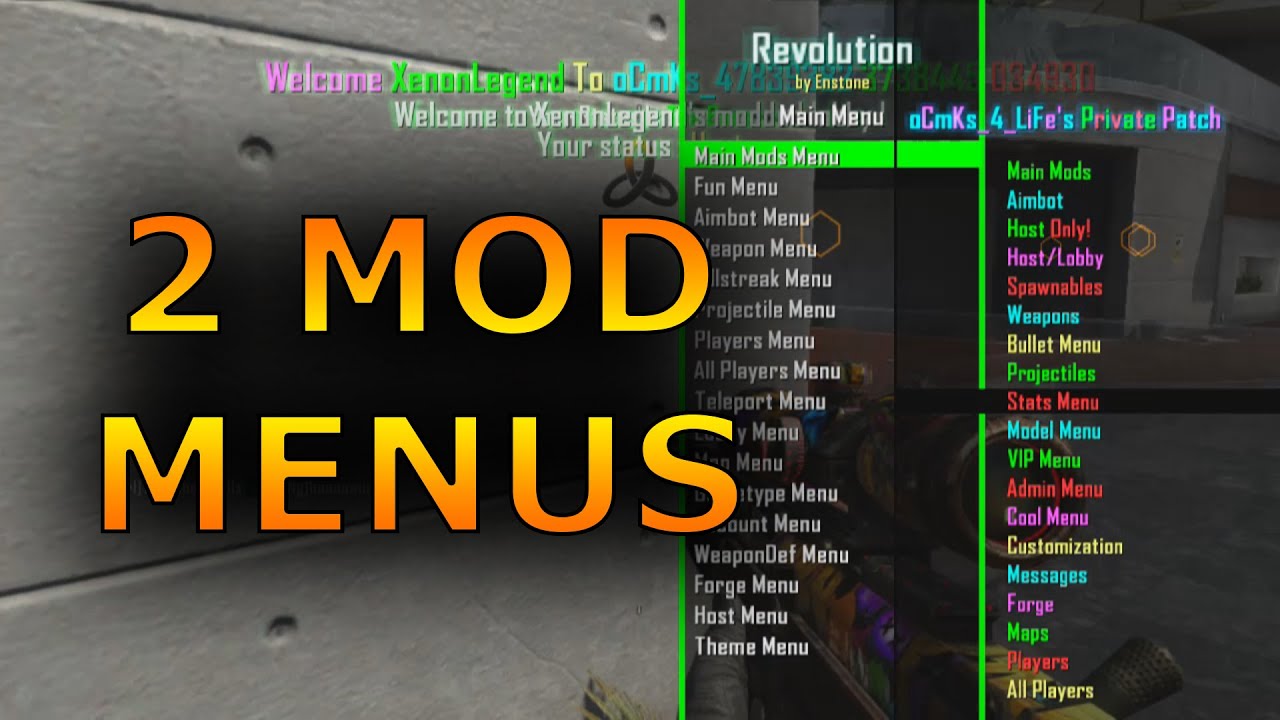 2 MODMENUS 1 GAME - failed AIMBOT TRICKSHOTS! - (Black Ops 2 Mods ...