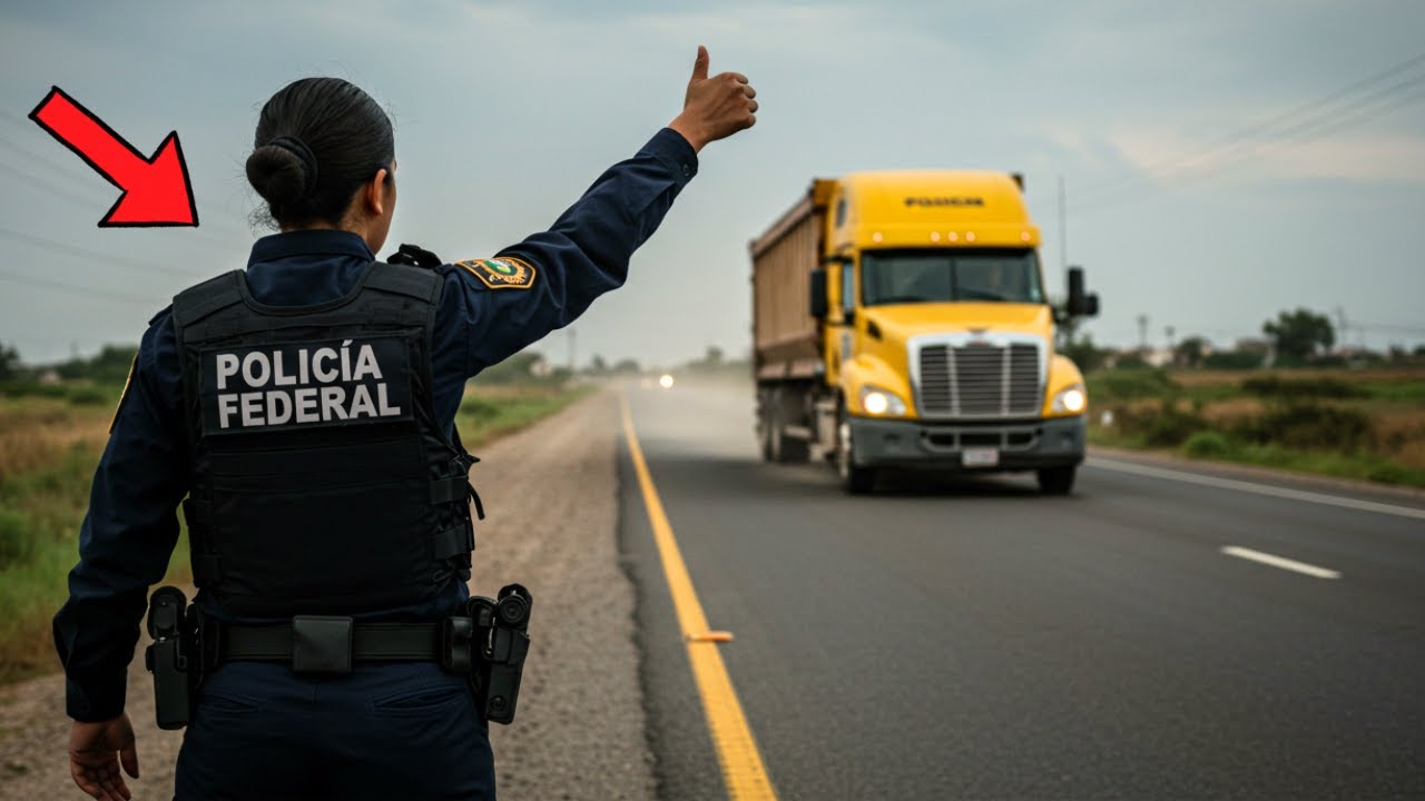 CAMIONERO CASADO LE DIO UN AVENTÓN A UNA JOVEN POLICÍA FEDERAL… ¡Y LOS DOS SE ENAMORARON!