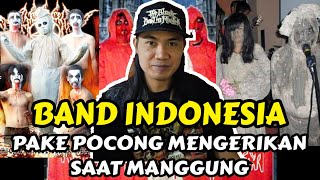 BAND BLACKMETAL INDONESIA GUNAKAN POCONG MENGERIKAN SAAT MANGGUNG