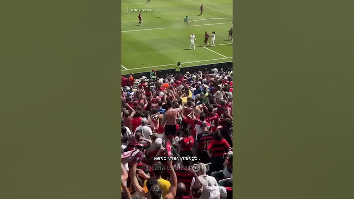 Torcida do Flamengo no momento da virada em cima do Chelsea, na Copa do Mundo de Clubes.