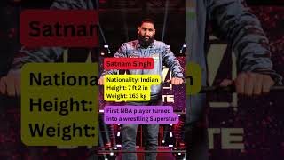 Satnam Singh - First NBA player turned into a wrestling Superstar #shorst #youtube #nba