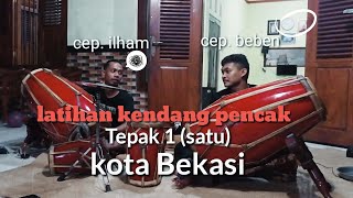 KENDANG PENCAK | TAPAK 1 (SATU) - edisi latihan wiyaga bekasi #Ajipratamachanel