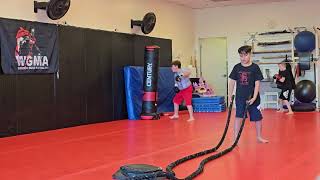 5-28-24 sawyer working stations for kickboxing