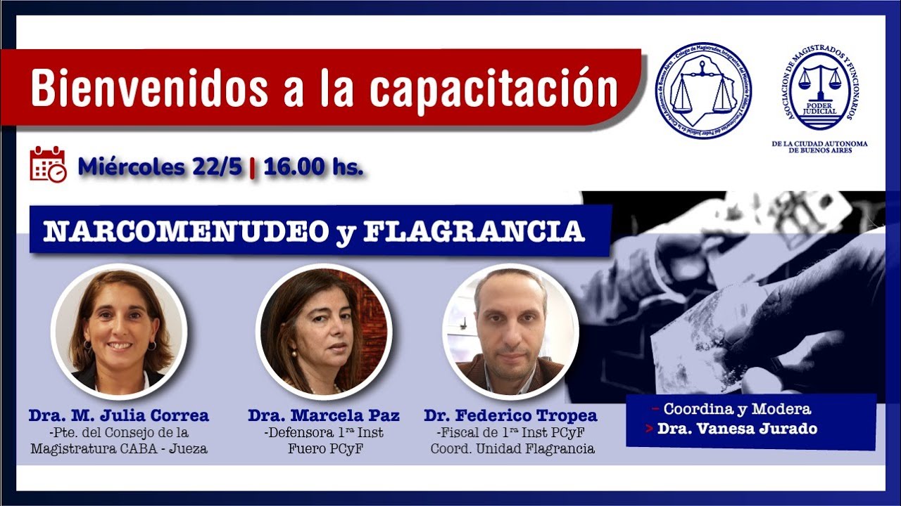 [#CAPACITACIÓN] NARCOMENUDEO Y FLAGRANCIA.