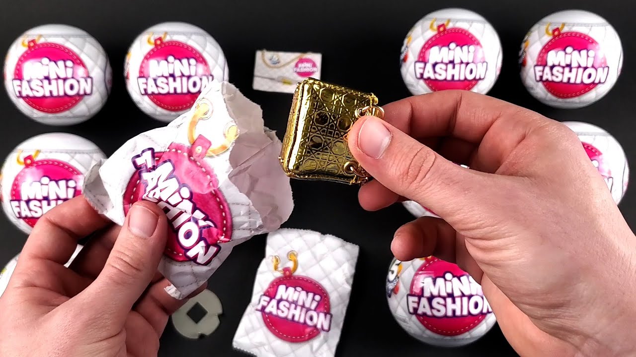 MINI FASHION BRANDS SERIES 1  UNBOXING MINI TOYS 5 SURPRISE BALLS