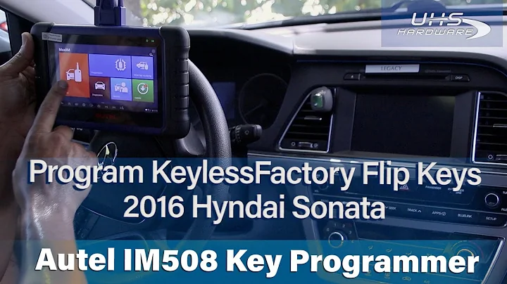 How to Program Remote Flip Key For 2016 Hyundai Sonata with Autel IM508 Key Programmer