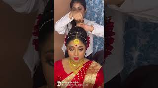 BENGALI BRIDAL MAKEUP #bengalibride #bridalmakeup #makeupartist #reels #shortvideo #bride #shorts