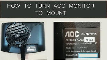 How to remove AOC monitor stand for Vesa mount.#aoc #monitor #remove #931Swl