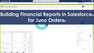Salesforce Financials Reporting from Juno Orders Invoice Sales Data