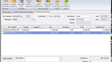 Program Toko iPOS 4.0 : Pembayaran Piutang
