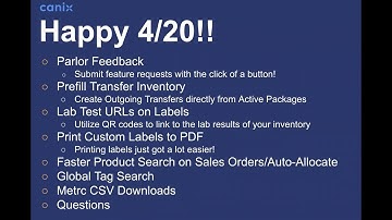 Canix New Features Webinar - April 20, 2021