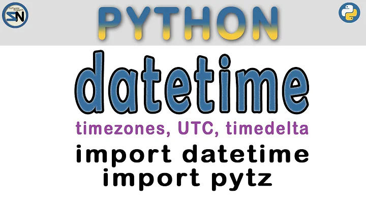 A Python Tutorial using the Datetime and pytz modules. Dates, Times, Timedeltas and timezones.