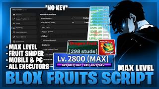 Blox Fruits Script — NO KEY, Fruit Sniper, Max Level, Auto Farm, PVP, Auto Bounty (BEST)
