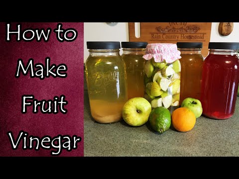 Video: Hjemmelaget eddik med frukt: Hvordan lage eddiker med fruktsmak