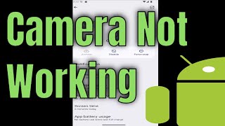 How To FIX Camera Not Working On Android [Tutorial]