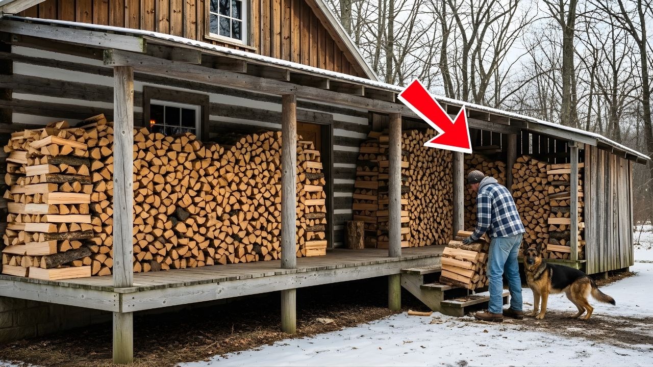 Neighbors Laughed When the Veteran and His Dog Built a Shed Around the House — Until Firewood Stayed