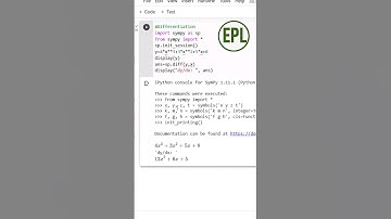 Differentiation using Sympy Python #shorts