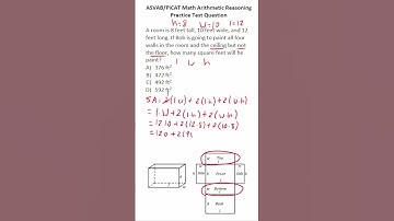 ASVAB/PiCAT Arithmetic Reasoning Practice Test Q: Surface Area #acetheasvab with #grammarhero #afqt