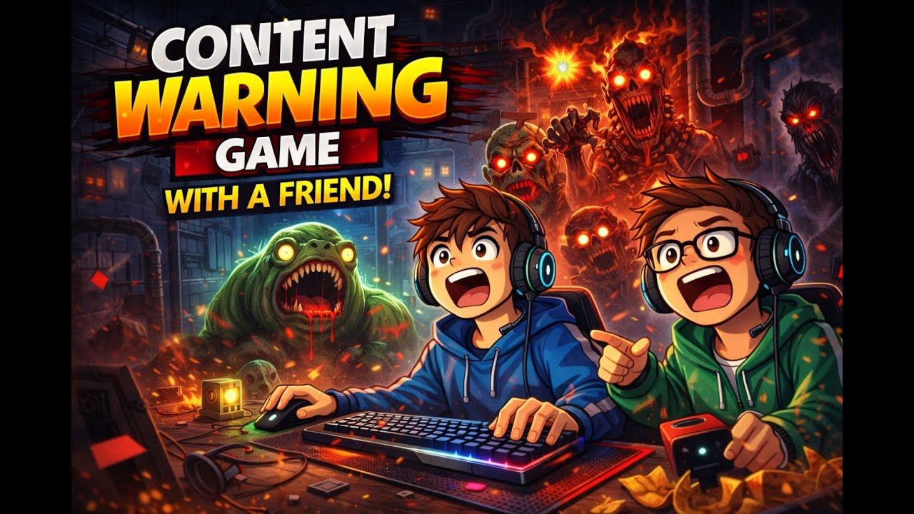 Playing Content Warning with friend live !!