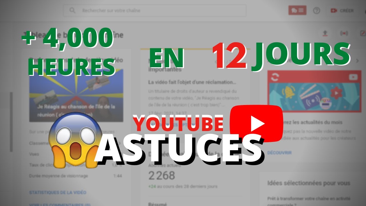 Comment obtenir les 4000 heures de visionnage sur YouTube en 2021