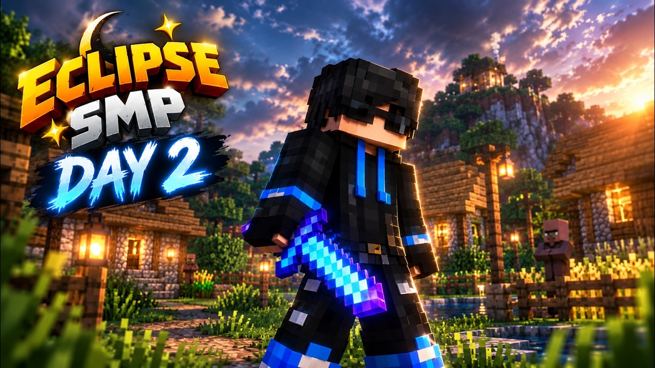 Day 2 on Eclipse SMP in Minecraft - YouTube