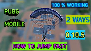 HOW TO JUMP FAST IN PUBG MOBILE II 2 WAYS TO JUMP FAST II 100% WORKING II screenshot 4