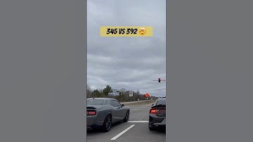 CHALLENGER RT VS CHARGER 392 🤯🤯 #mustwatch #roadto1millionsubs #shorts #shortsviral #dodge