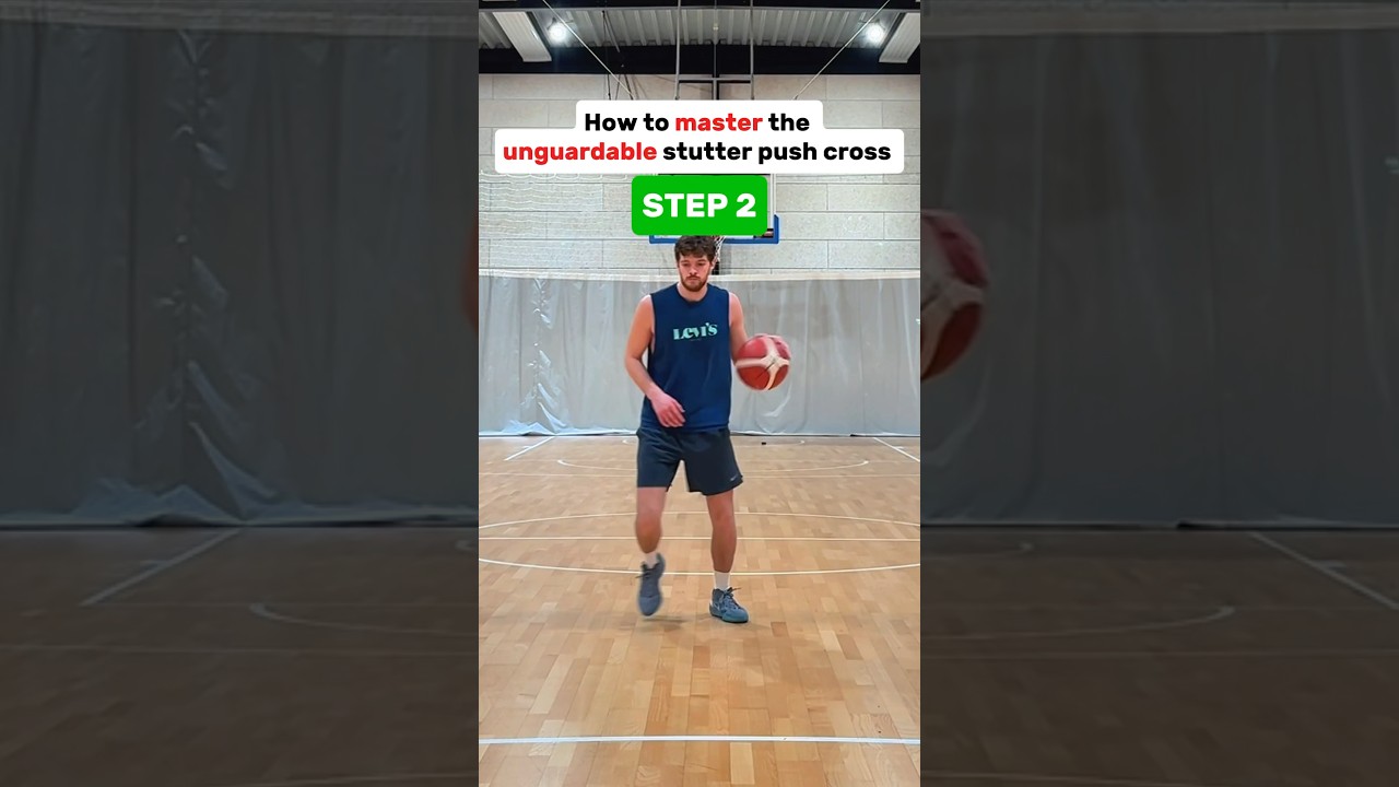 How to do a stutter push cross🔥🏀