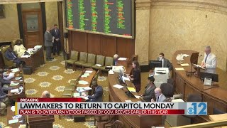 Mississippi Legislature to return to State Capitol on Monday