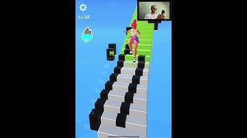 The Girl Down Stairs Runner Game 3d Gameplay Lvl.18 #shorts #games #gaming #gameplay