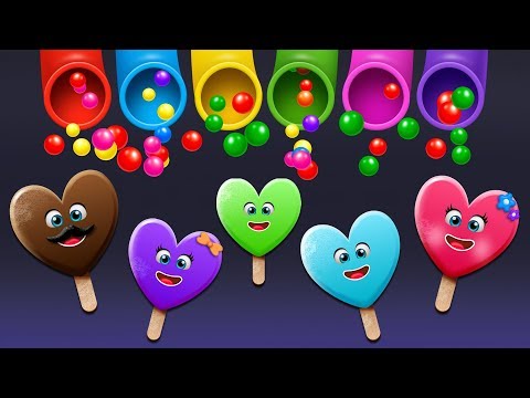 Fun Ice Cream Finger Family Play with Surprise Eggs and Color Balls