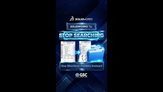 SOLIDWORKS Tip: Stop Searching — Use Shortcut Folders Instead #shorts